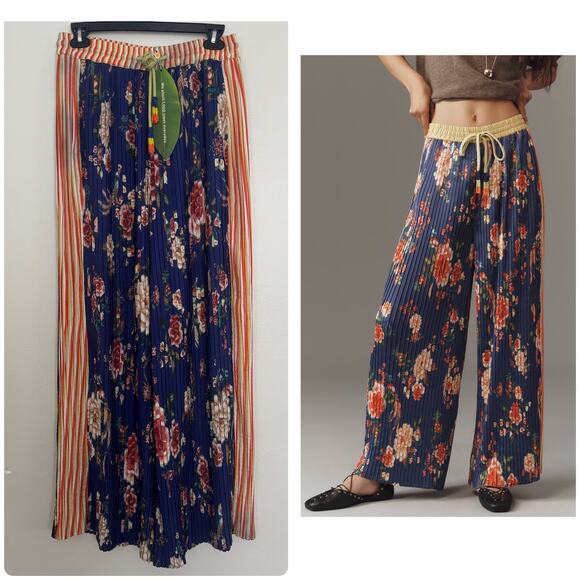 Farm Rio x Anthropologie Floral Track Pants - Picture 1 of 6